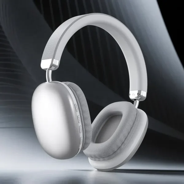 Premium Wireless Over-Ear Headphones with Active Noise Cancellation and Plush Comfort.